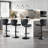 4-piece Swivel Bar Stool Set – Adjustable Height Counter Stools With Back-1068224213