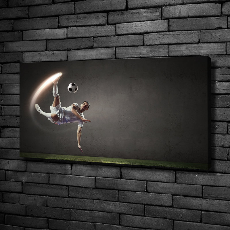 Footballer - No Frame Print on Canvas