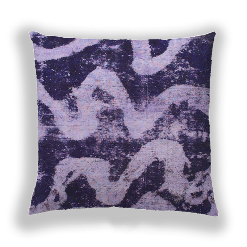 Coussin décoratif abstrait 1010, Microsuède
