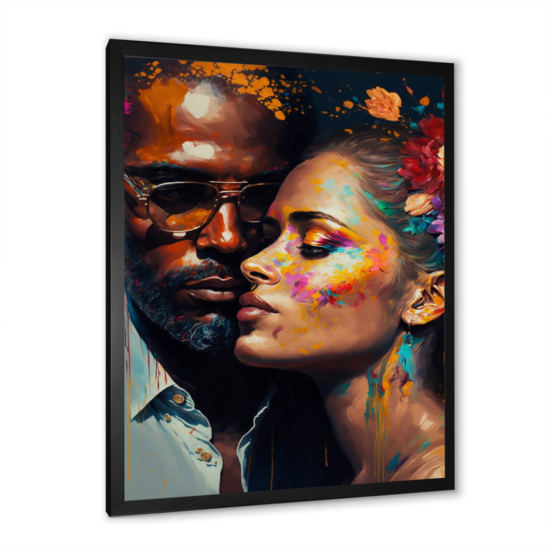 - Art mural traditionnel sur toile, H 20 po x l 12 po x P 1 po, Cadre photo noir