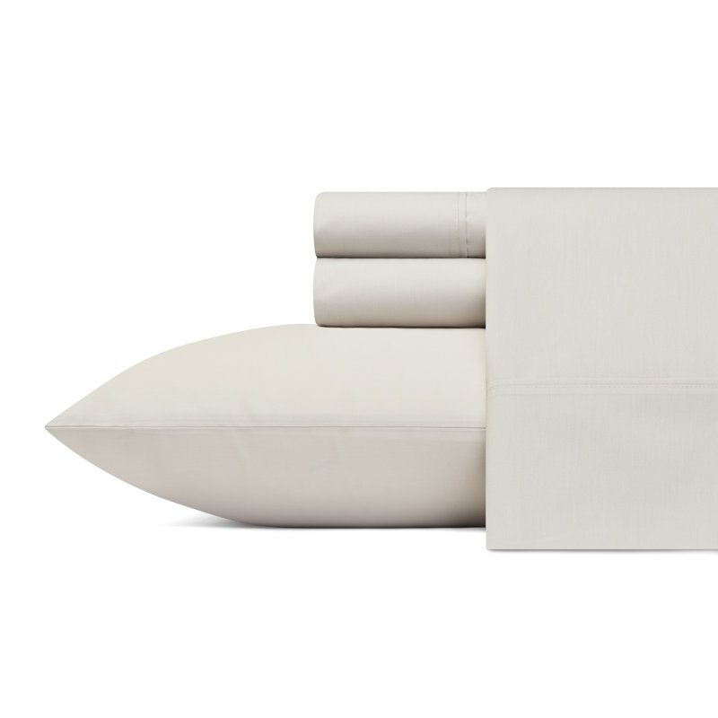 Tommy Bahama Printed Percale Cotton Sheet Set, Queen Sheet Set with 2 Pillowcases, Gray