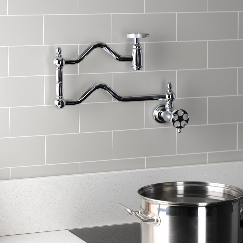 Robinet de cuisine en laiton Kingston, Chrome poli