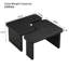 Table basse détachable en bois de 47,24 x 23,62 pouces et 35,43 x 31,49 pouces, table basse simple en forme de L pour la salle à manger, jardin-1021633393