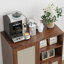 Buffet en rotin avec tablette réglable, buffet avec tiroirs pour le salon, la cuisine, le vestibule-1150108775