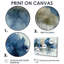 Bleu gris, aquarelle, érable, forêt, Canada - ensemble d'art mural érable-1317725886-1317725887-1317725824