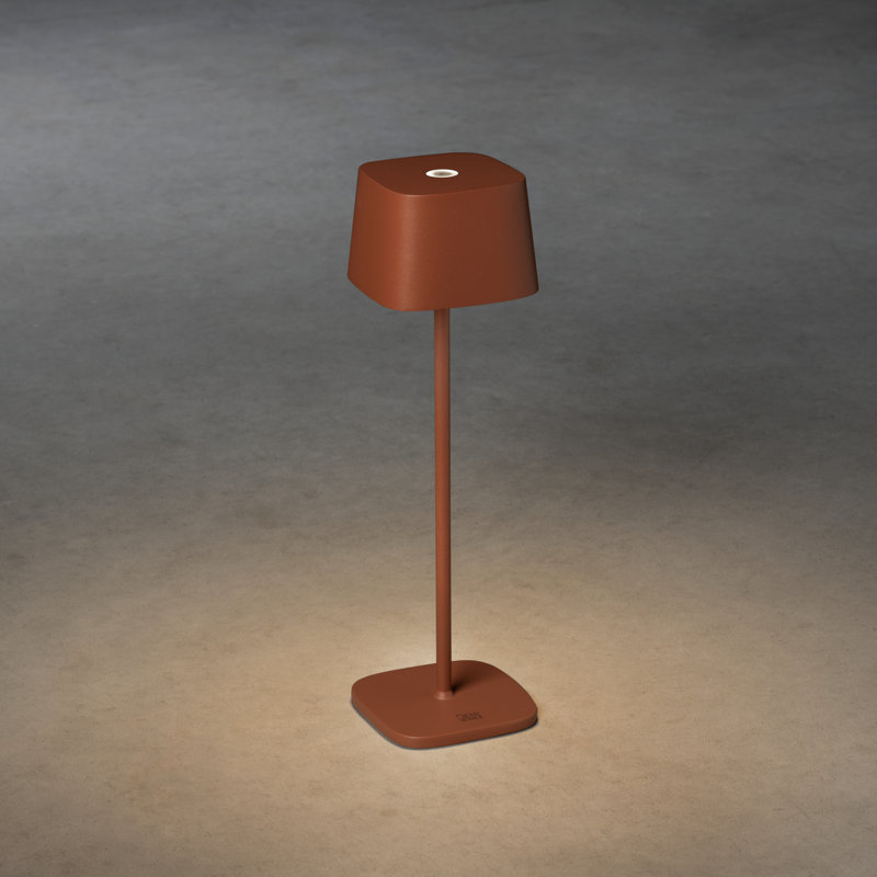 Capri Cordless Table Lamp - USB Rechargeable, Dimmable LED, Elegant Design, 36cm H x 10cm W x 10cm D, Green