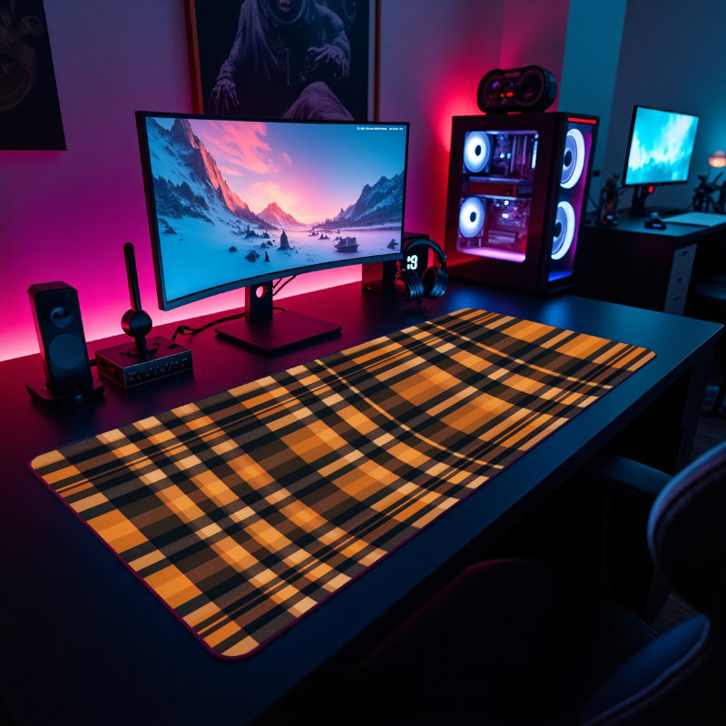 Polyester Desk Pad, 31.5x15.5