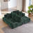 Chenille L-Shaped Tufted Modular Sectional Sofa for Living Room - Green-1463915800-1463915805