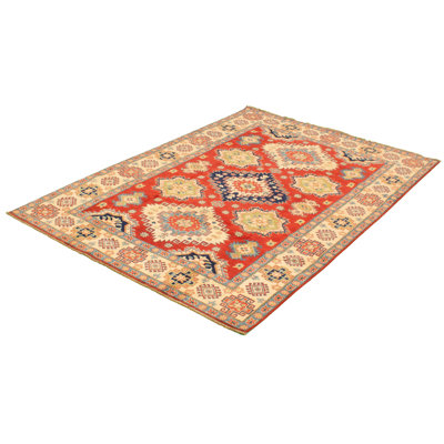 One-of-a-Kind 6'10" X 9'5" New Age Wool Area Rug in Red