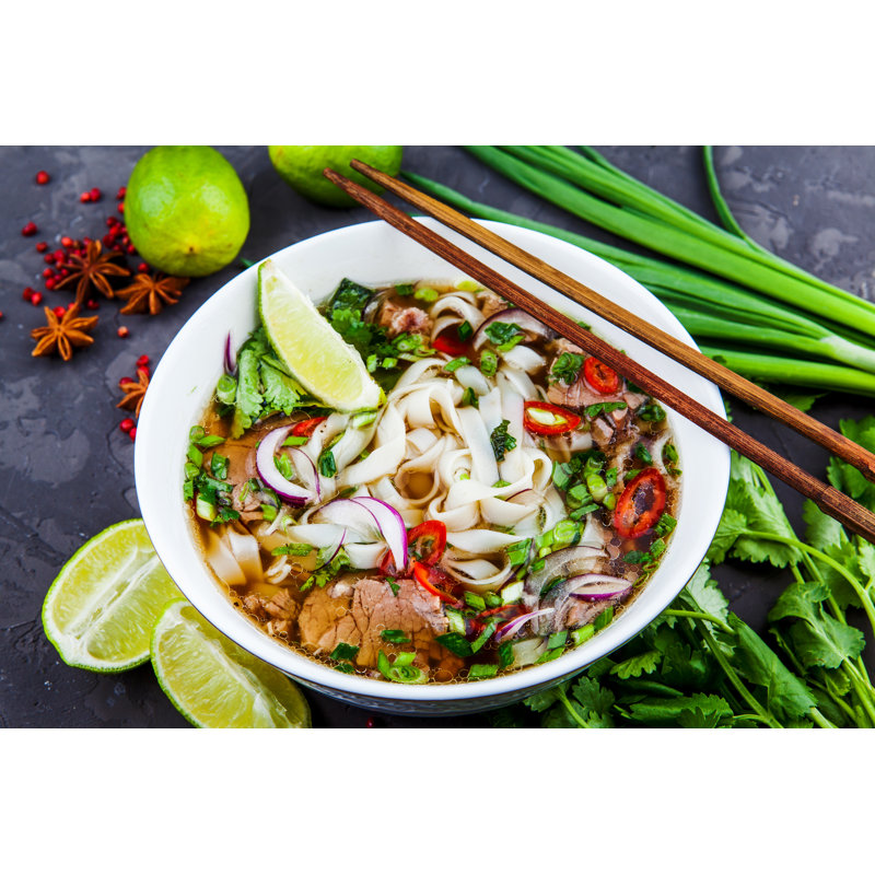 Vietnamese Beef Noodle Soup by DimaChechin - Wrapped Canvas Print, 30cm H x 46cm W