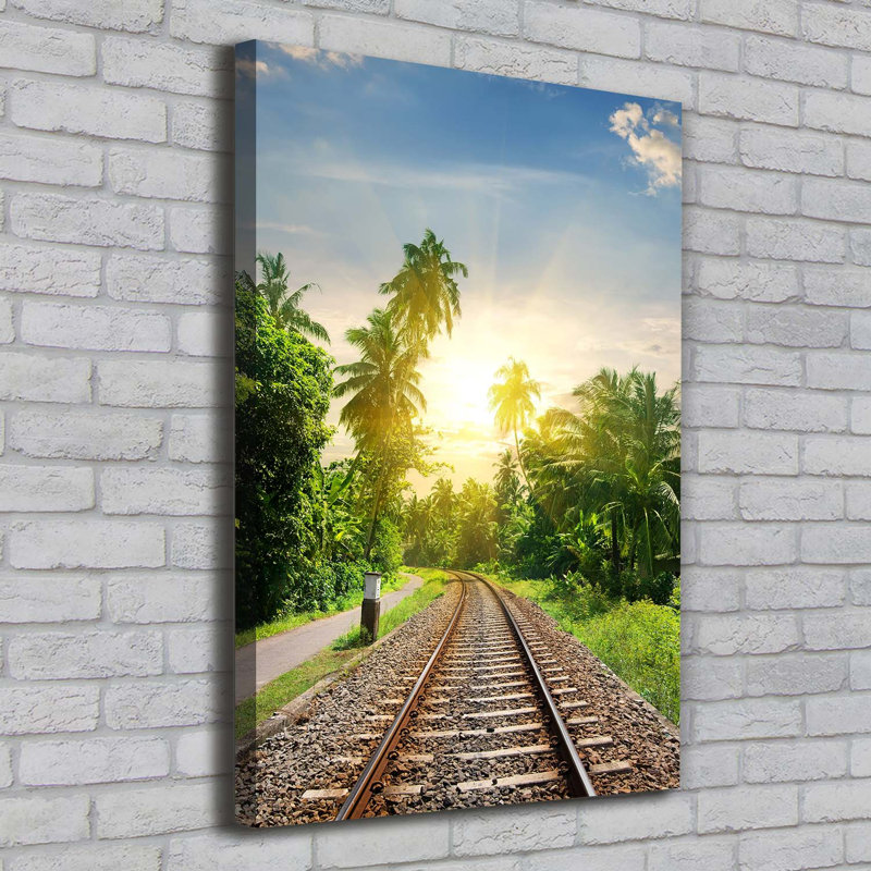 Railroad Tracks - Wrapped Canvas Print