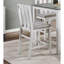 Mobilier de salle à manger décontracté 5 pièces gris et blanc