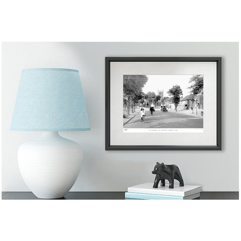St Albans, St Peter's Street 1921 by Francis Frith - Single Picture Frame Print, 60cm H x 80cm W x 2.3cm D