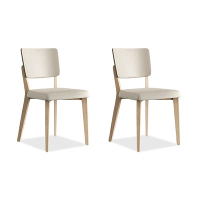 Ensemble de chaises à dossier moderne Modern Burlywood (ensemble de 2)