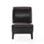 Fauteuil de chambre confortable et brun, l 24,5 po x H 34,7 po, couleur cuir PU, espace, P 24,5 po