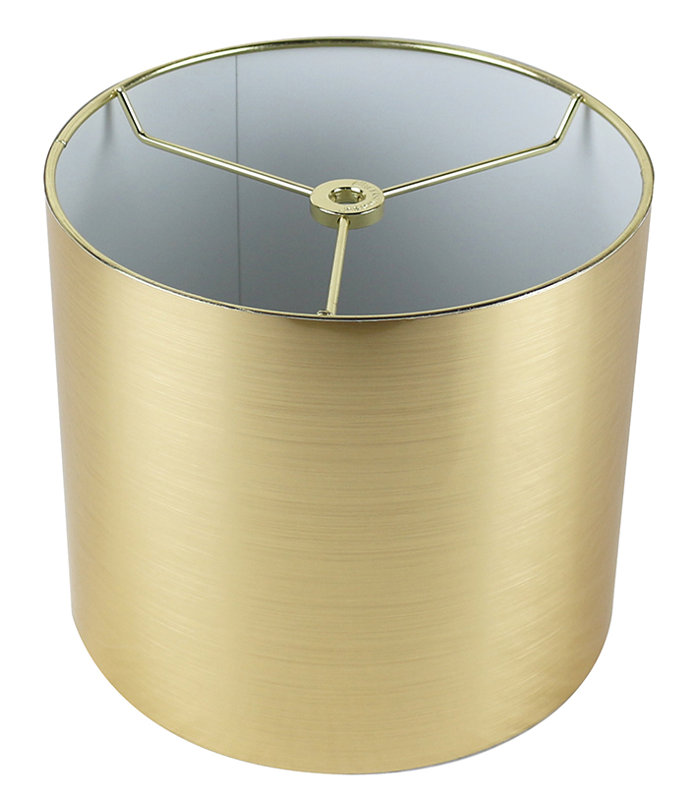 Abat-jour tambour en plastique 7 "H (araignée), Or