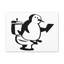 Caricature de pingouin lisant un journal sur une toilette-1141925916