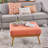 Rectangle Upholstered Fabric Ottoman