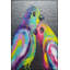 Tapis tissé multicolore Birds-1579789197