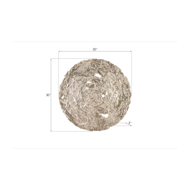 Molten Wall Décor, Silver