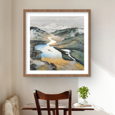Landscape - Contemporary Bedroom Framed Matted Print Decor