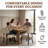 Axtell Wooden Dining Chairs Set of 6, Modern Fabric Upholstered Dining Room Chair Kitchen Chairs, Farmhouse Dinner Chair for Kitchen Dining Room-484912009-471131577