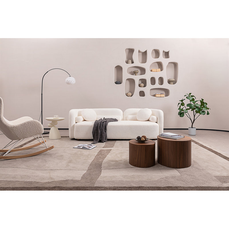 Modern Minimalist Japandi Sofa with Ergonomic Comfort