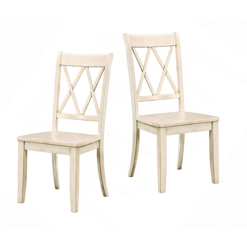 Ensemble de 2 chaises d'appoint Casual, Blanc