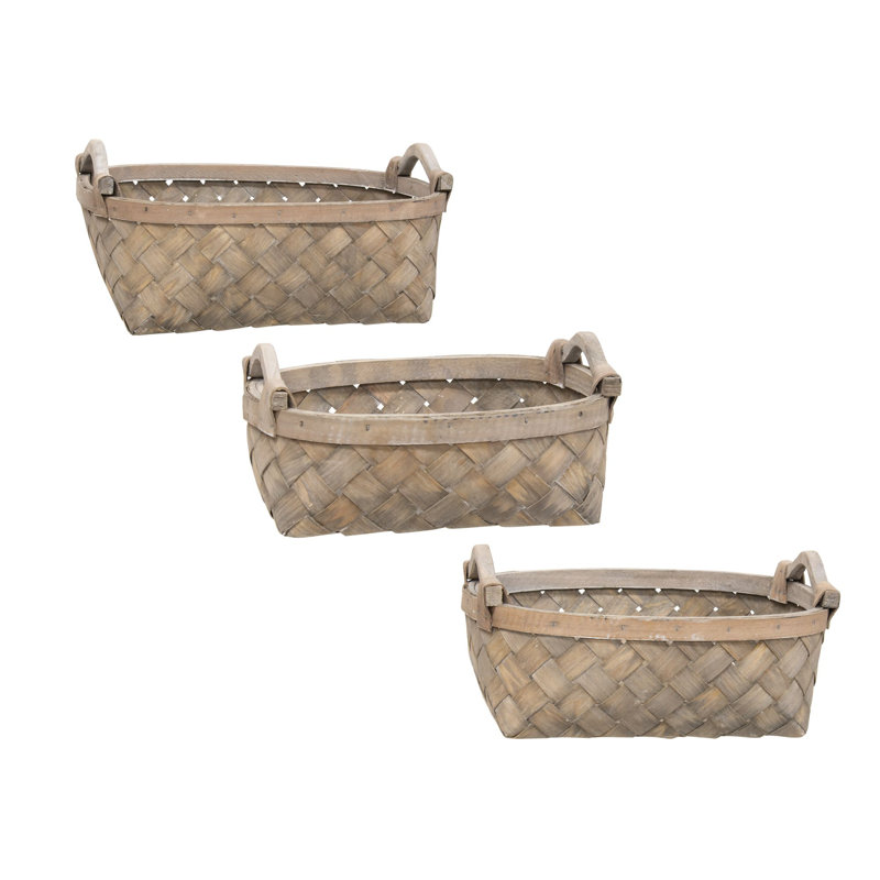 Ensemble de 3 paniers en jute