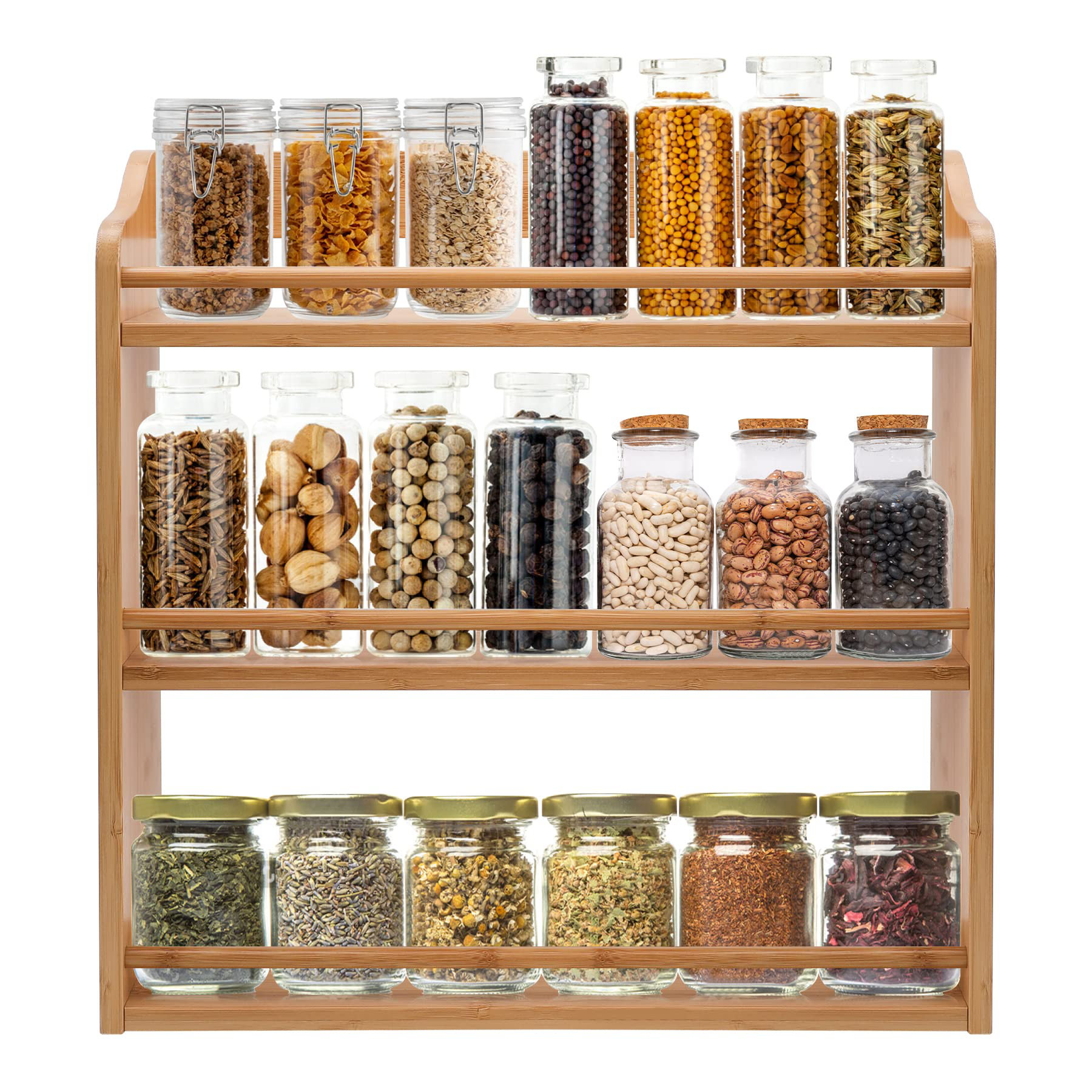 Dayron Tabletop Wood Spice Rack