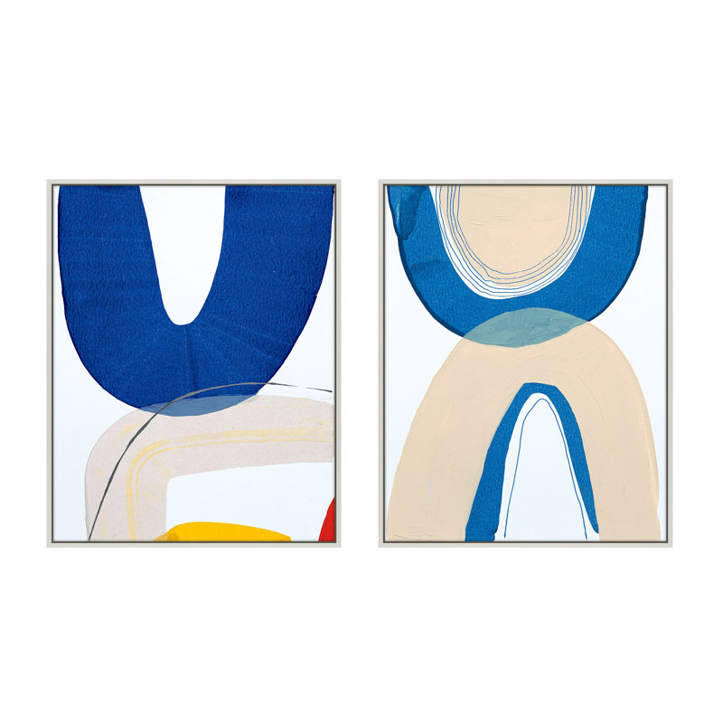 Unity Set Of 2 by Andrea Stokes, Gold Framed, 38" H x 60" W x 1.38" D