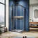 36" W X 36" D X 72" H Framed Square Shower Enclosure With Base