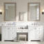 Meuble-lavabo double 84 po 84 po