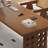 Nut-brown Rectangular Solid Wood desk-1294680262