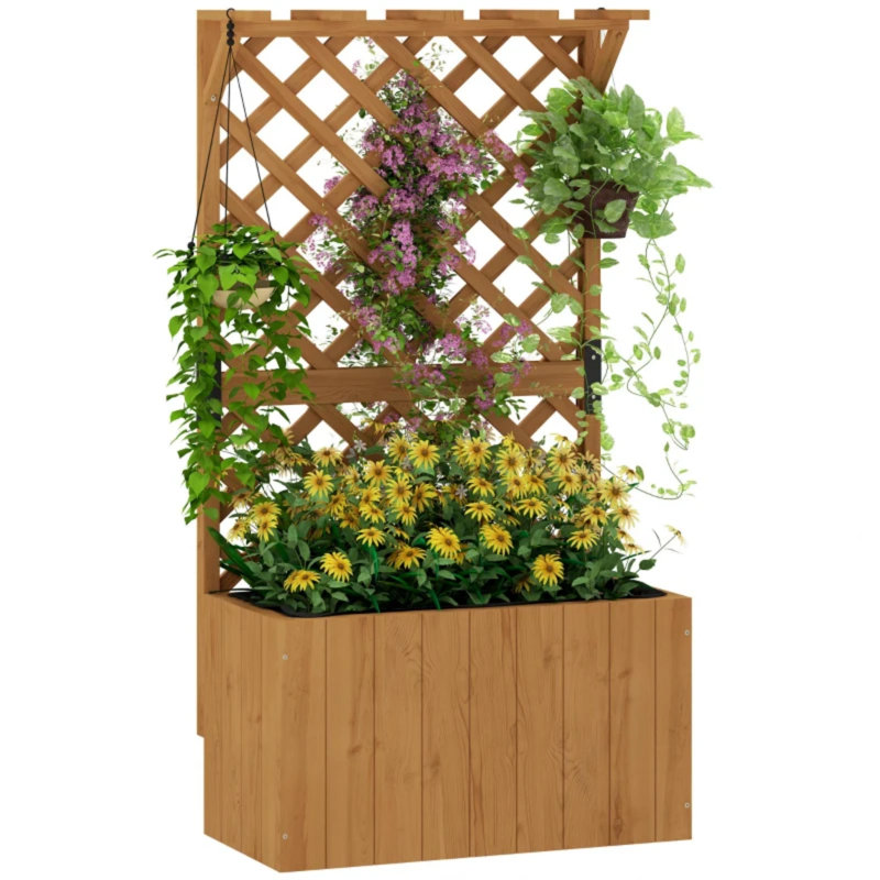 Elevated Planter, Natural