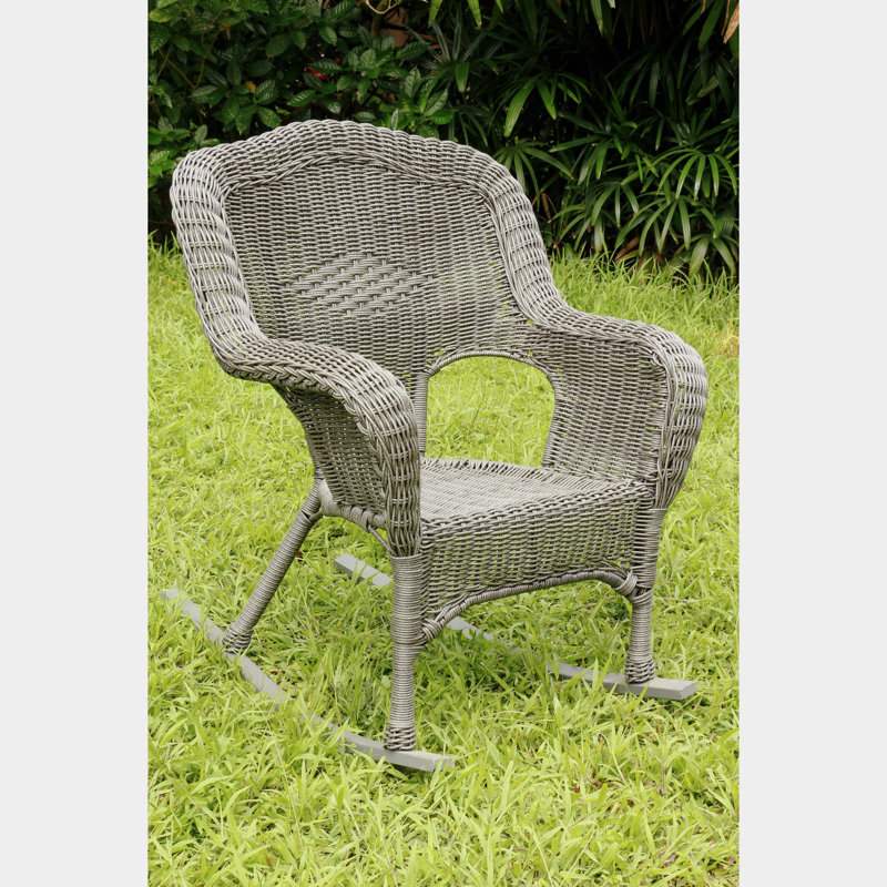 Hanish Wicker Outdoor Chair, Weathered Gray