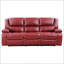 Ensemble de canapé inclinable rouge 2 pièces