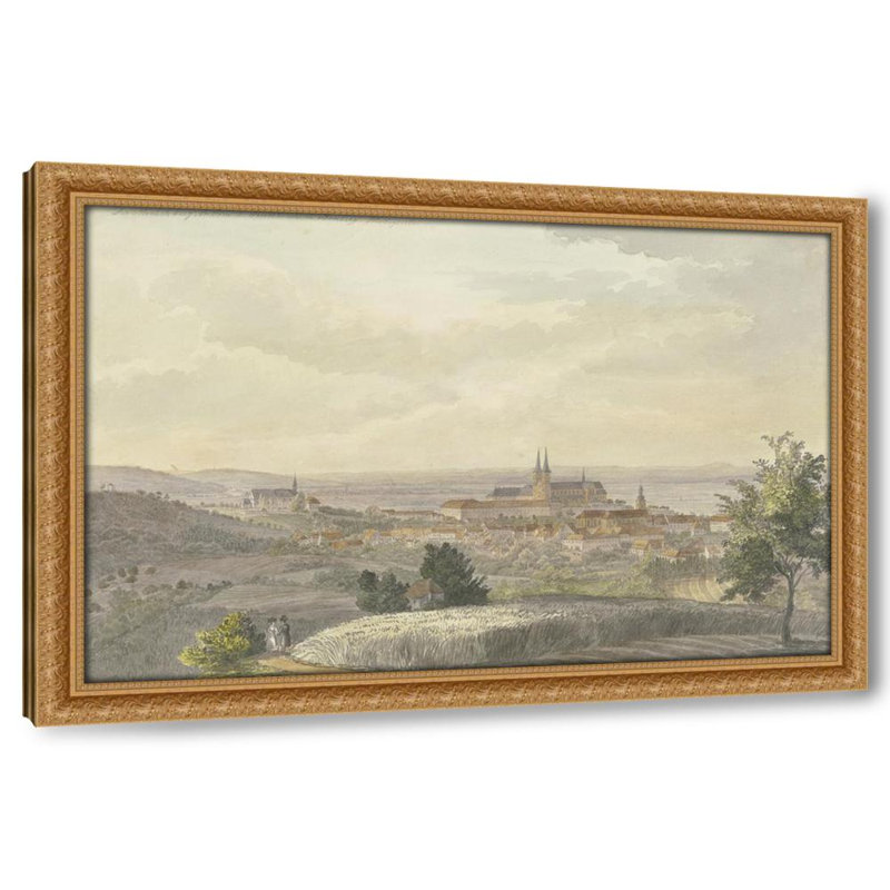 Vue de la ville de Sberg, H 22 po x l 32 po