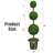 48'' Faux Boxwood Topiary in Cement Pot