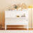 Full Size White Bed With Interface And Removable Hexagonal Shelves For Space Saving & Practical Organizing Display Shelves, - Maximize Organization