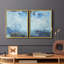 Coastal Seas III - reproduction encadrée de qualité supérieure - prête à être accrochée - aucun clou requis - aucun clou requis-207166609-207166614