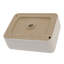 Lavabo de salle de bain rectangulaire en céramique blanche 16X12 pouces-124005792