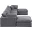 Canapé modulaire réversible en velours de 160 po de large Islaen-87141474