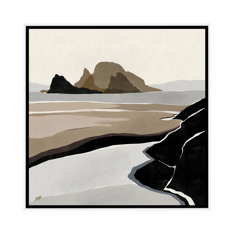 "Still Water" par Bria Nicole, impression d’art graphique, Pas de tapis, H 26 po x l 26 po x P 1,5 po, Toile blanche encadrée