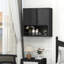 Armoire de rangement en métal, murale, deux portes, élégante, tablettes réglables, résistante à l'usure et aux déchirures, facile d'entretien, pratique, pratique, polyvalente