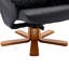 Fauteuil inclinable avec repose-pieds noir-1965344793