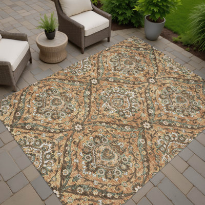 Machine Washable Indoor/Outdoor Chantille ACN2703 Global Rug