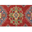 Tapis oriental rouge en laine noué à la main Nabeel