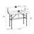 41"W Portable Two-Tier Ice Table Folding Ice Cooler Table with Drain and Detachable Skirt