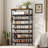 24-32 Pair Stackable Shoe Rack, with Adjustable Flat or Angled Shelves